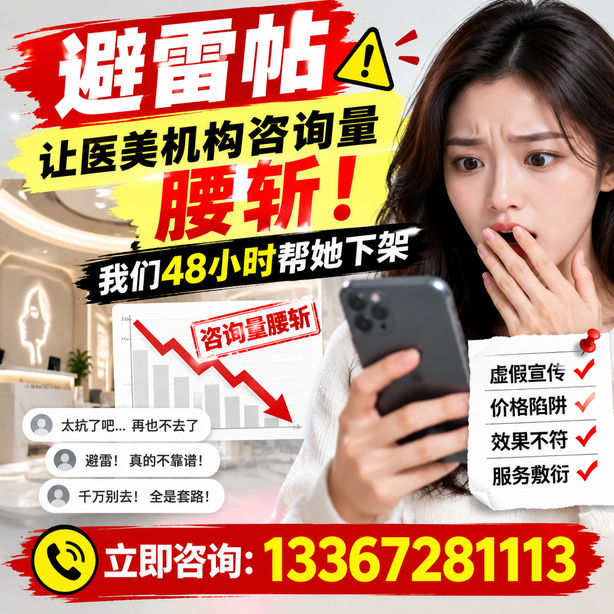 亳州小红书负面笔记合规删帖：一篇避雷帖让医美机构咨询量腰斩，我们48小时帮她下架